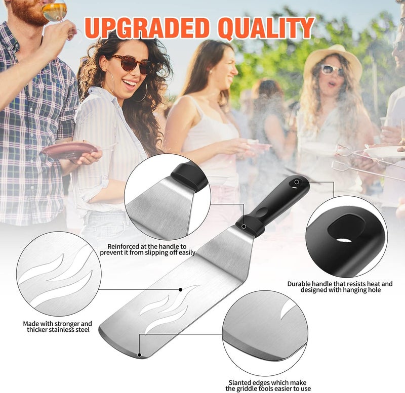 Aofmee 40 Pcs Griddle Accessories Kit, Flat Top Grill Accessories Set for Blackstone and Camp Chef, Griddle Tools Set with Spatula, Basting Cover, Scraper, Bottle, Tongs, Egg Ring for Outdoor BBQ and Camping - Image 3